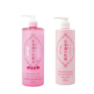 KIKU MASAMUNE Lotion hydratante au saké 500 ml + Émulsion hydratante au saké 380 ml