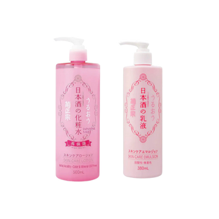 KIKU MASAMUNE  Sake High Moist Lotion 500ml + Sake Hydrating Emulsion 380ml