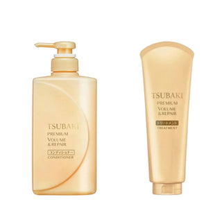 TSUBAKI  Premium Volume & Repair Conditioner 490ml + Premium Volume & Repair Treatment 180gr