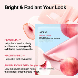 ANUA Peach 70 Niacin Brightening Collagen Mask 2